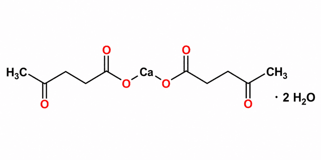 USP Calcium levulinate United States Pharmacopeia (USP) Reference Standard, monograph mol wt. 306.32 (C10H14CaO6 . 2H2O) Vial de 1g